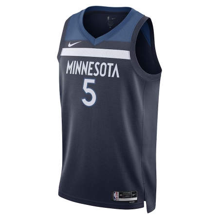 Nike Minnesota Timberwolves Anthony Edwards Navy Jersey - Icon Edition