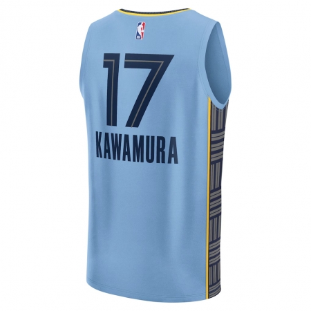 Fanatics Memphis Grizzlies Yuki Kawamura Light Blue Fast Break Jersey - Statement Edition