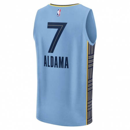 Fanatics Memphis Grizzlies Santi Aldama Light Blue Fast Break Jersey - Statement Edition