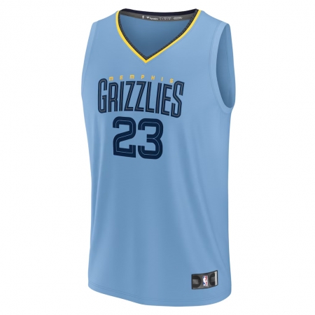 Fanatics Memphis Grizzlies Derrick Rose Light Blue Fast Break Jersey - Statement Edition