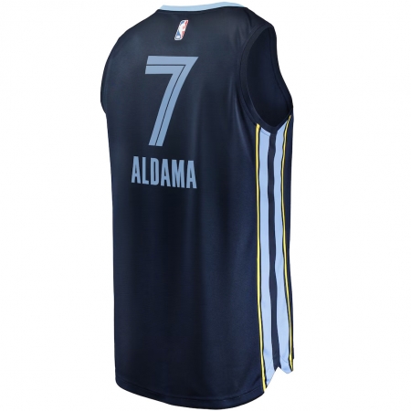 Fanatics Memphis Grizzlies Santi Aldama Navy Fast Break Jersey - Icon Edition