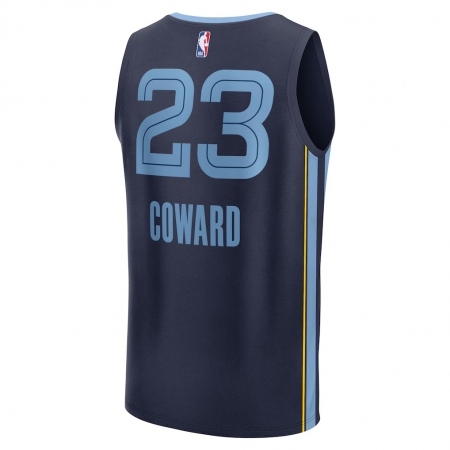 Fanatics Memphis Grizzlies Cedric Coward Navy Fast Break Jersey - Icon Edition