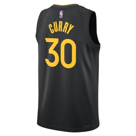 Jordan Brand Golden State Warriors Stephen Curry Black Jersey - Statement Edition