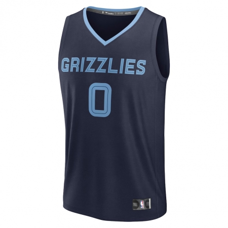 Fanatics Memphis Grizzlies Jaylen Wells Navy Fast Break Jersey - Icon Edition