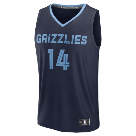 Fanatics Memphis Grizzlies Zach Edey Navy Fast Break Jersey - Icon Edition
