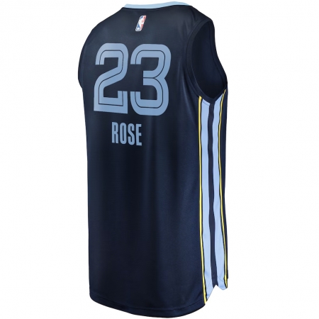 Fanatics Memphis Grizzlies Derrick Rose Navy Fast Break Jersey - Icon Edition
