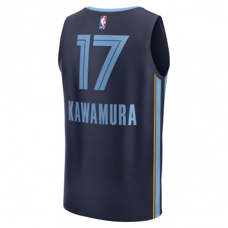 Fanatics Memphis Grizzlies Yuki Kawamura Navy Fast Break Jersey - Icon Edition