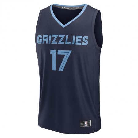 Fanatics Memphis Grizzlies Yuki Kawamura Navy Fast Break Jersey - Icon Edition