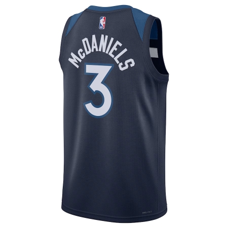 Nike Minnesota Timberwolves Jaden McDaniels Navy Player Jersey - Icon Edition