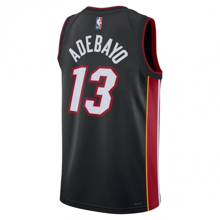 Nike Miami Heat Bam Adebayo Black Jersey - Icon Edition