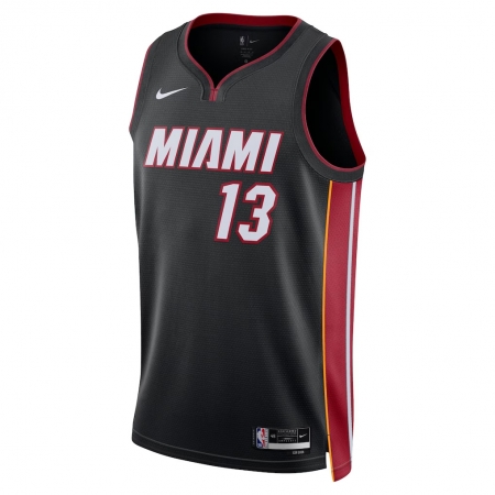 Nike Miami Heat Bam Adebayo Black Jersey - Icon Edition