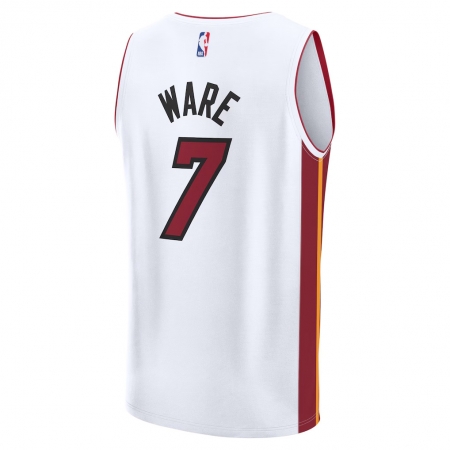 Fanatics Miami Heat Kel'el Ware White Fast Break Jersey - Association Edition