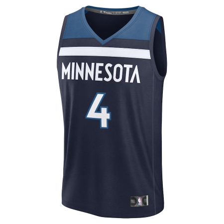 Fanatics Minnesota Timberwolves Rob Dillingham Navy NBA Draft Fast Break Player Jersey - Icon Edition