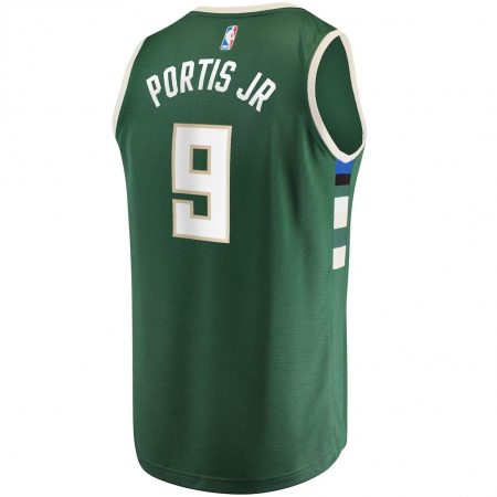Fanatics Milwaukee Bucks Bobby Portis Green Fast Break Jersey - Icon Edition