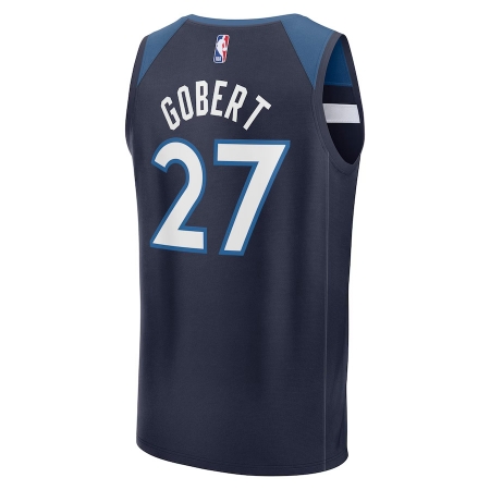 Fanatics Minnesota Timberwolves Rudy Gobert Navy Fast Break Player Jersey - Icon Edition
