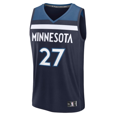 Fanatics Minnesota Timberwolves Rudy Gobert Navy Fast Break Player Jersey - Icon Edition