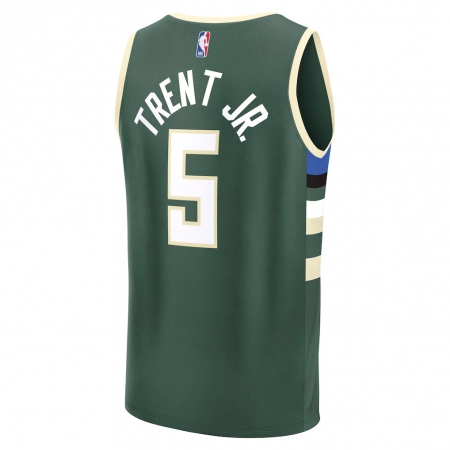 Fanatics Milwaukee Bucks Gary Trent Jr. Green Fast Break Jersey - Icon Edition