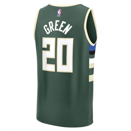 Fanatics Milwaukee Bucks A.J. Green Green Fast Break Jersey - Icon Edition