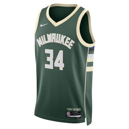 Nike Milwaukee Bucks Giannis Antetokounmpo Green Jersey - Icon Edition
