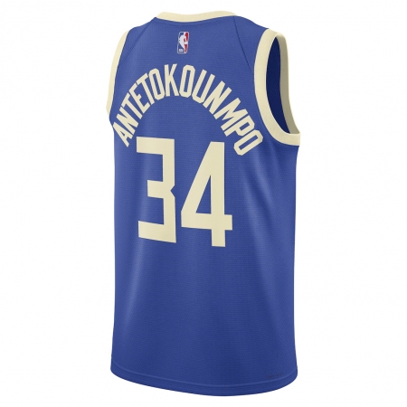 Nike Milwaukee Bucks Giannis Antetokounmpo Royal Jersey - City Edition