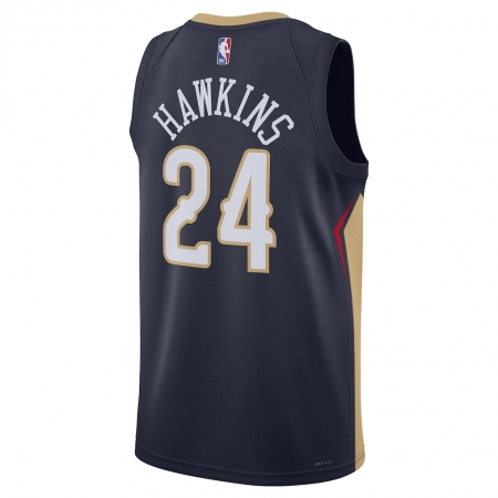 Nike New Orleans Pelicans Jordan Hawkins Navy Jersey - Icon Edition