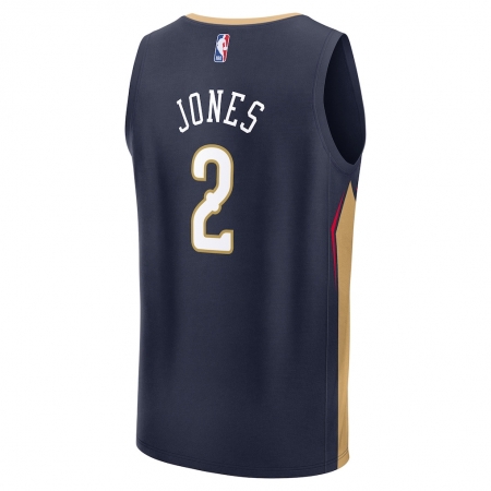 Fanatics New Orleans Pelicans Herbert Jones Navy Fast Break Jersey - Icon Edition
