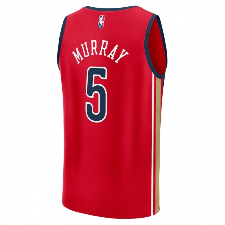 Fanatics New Orleans Pelicans Dejounte Murray Red Fast Break Jersey - Statement Edition