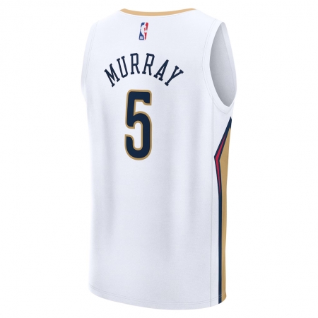 Fanatics New Orleans Pelicans Dejounte Murray White Fast Break Jersey - Association Edition