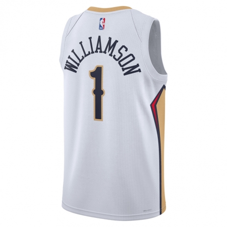 Nike New Orleans Pelicans Zion Williamson White Jersey - Association Edition