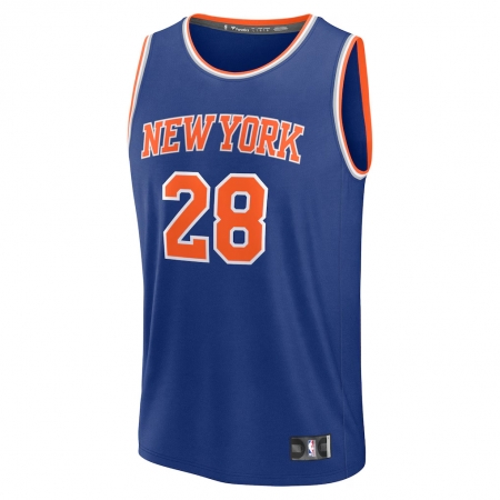 Fanatics New York Knicks Guerschon Yabusele Blue Fast Break Jersey - Icon Edition