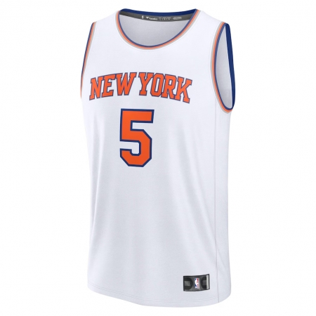 Fanatics New York Knicks Precious Achiuwa White Fast Break Jersey - Association Edition