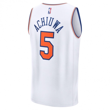 Fanatics New York Knicks Precious Achiuwa White Fast Break Jersey - Association Edition