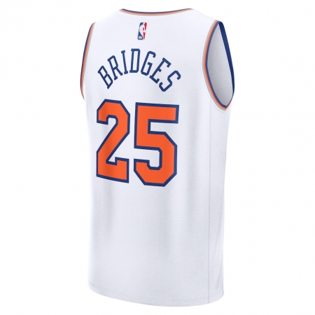 Fanatics New York Knicks Mikal Bridges White Fast Break Jersey - Association Edition