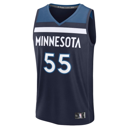 Fanatics Minnesota Timberwolves Luka Garza Navy Fast Break Player Jersey - Icon Edition