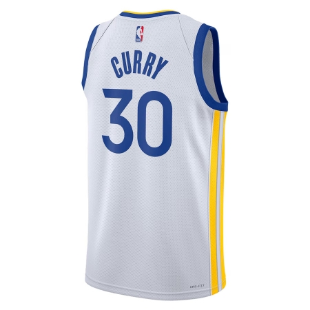 Nike Golden State Warriors Stephen Curry White Jersey - Association Edition