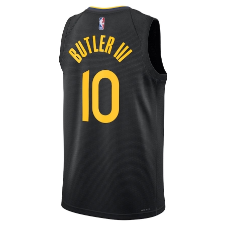 Jordan Brand Golden State Warriors Jimmy Butler Black Jersey - Statement Edition