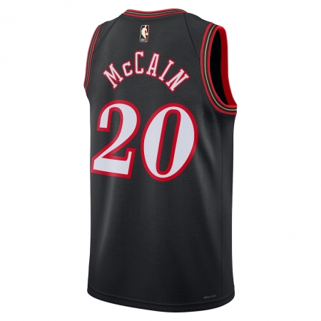 Nike Philadelphia 76ers Jared McCain Black Jersey - Classic Edition