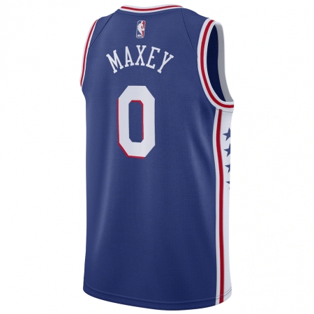 Nike 76ers Tyrese Maxey Royal Jersey Icon Edition