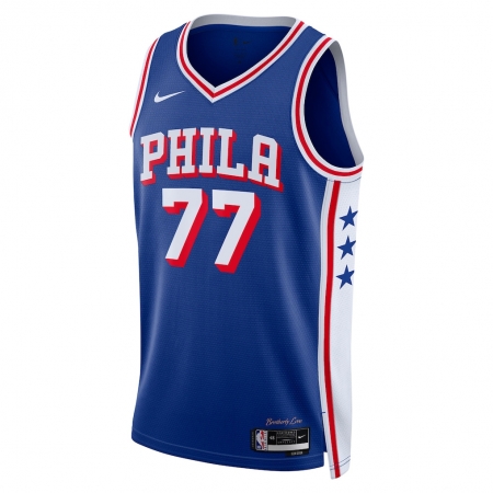 Nike Philadelphia 76ers V. J. Edgecombe Royal Jersey - Icon Edition