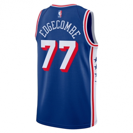 Nike Philadelphia 76ers V. J. Edgecombe Royal Jersey - Icon Edition