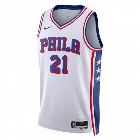 Nike Philadelphia 76ers Joel Embiid White Jersey - Association Edition