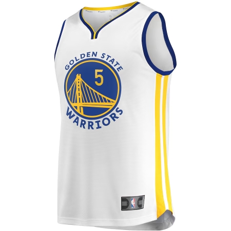 Fanatics Golden State Warriors Kevon Looney White Fast Break Player Jersey - Association Edition