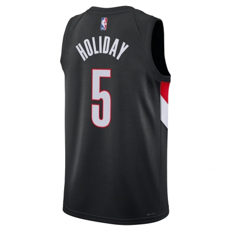 Nike Portland Trail Blazers Jrue Holiday Black Jersey - Icon Edition