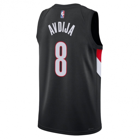 Nike Portland Trail Blazers Deni Avdija Black Jersey - Icon Edition