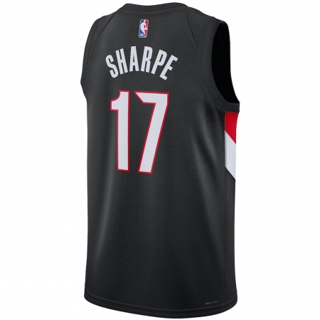 Nike Portland Trail Blazers Shaedon Sharpe Black Jersey - Icon Edition
