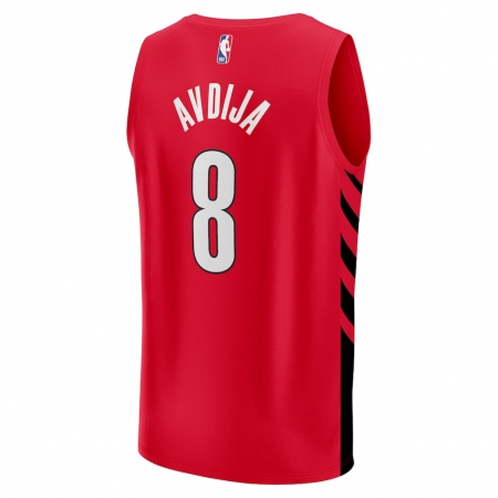 Fanatics Portland Trail Blazers Deni Avdija Red Fast Break Jersey - Statement Edition