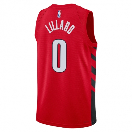 Jordan Brand Portland Trail Blazers Damian Lillard Red Jersey - Statement Edition