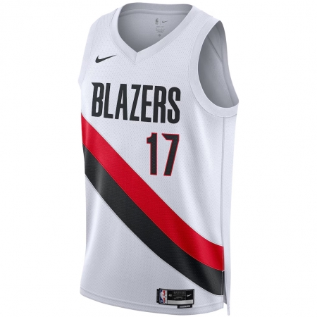 Nike Portland Trail Blazers Shaedon Sharpe White Jersey - Association Edition