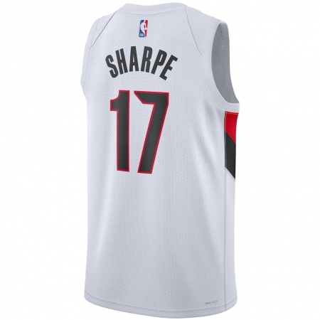 Nike Portland Trail Blazers Shaedon Sharpe White Jersey - Association Edition