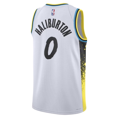 Nike Indiana Pacers Tyrese Haliburton White Player Jersey - City
